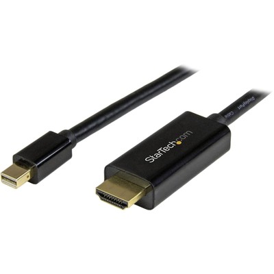 StarTech.com MDP2HDMM1MB Mini DisplayPort to HDMI converter cable, 3 ft (1m), mD