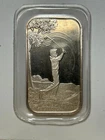 Vintage Male Golfer Golfing 1 Troy Oz. .999 Silver Bar - Silvertowne Mint SEALED