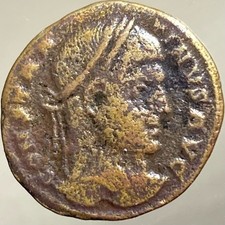 Constantine The Great Ancient Roman Coin 320-321 AD Legend In Wreath Genuine