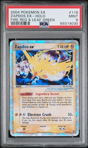 Zapdos ex graded PSA 9 for sale on eBay