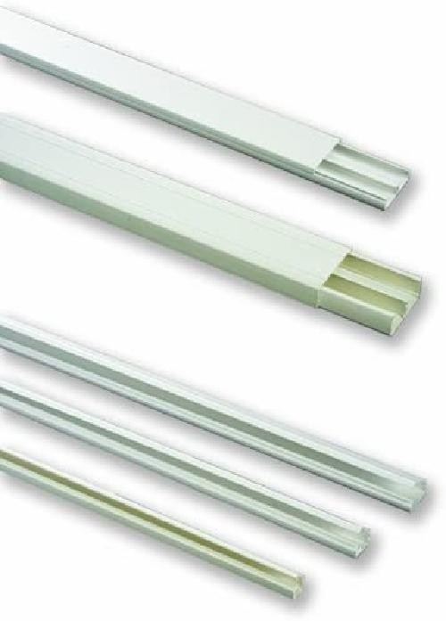 Electraline Canalina con Separatore 2 mt - Misura 40 x 17 mm Bianco