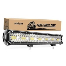 LED Light Bar 20Inch 420W Flood Spot Combo Triple Row Driving Lamp Roof White