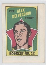 1971-72 Topps Booklet Alex Delvecchio #12 HOF 1s7