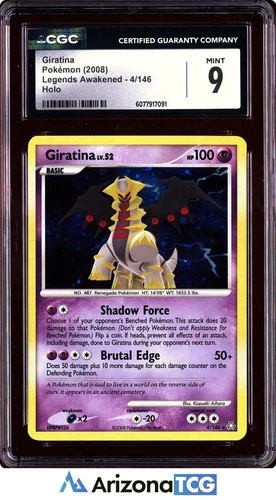 Pokemon 2008 Giratina 4/146 Holo Legends Awakened CGC 9