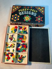Vintage FUZZY FELT Designs by ALLAN INDUSTRIES England