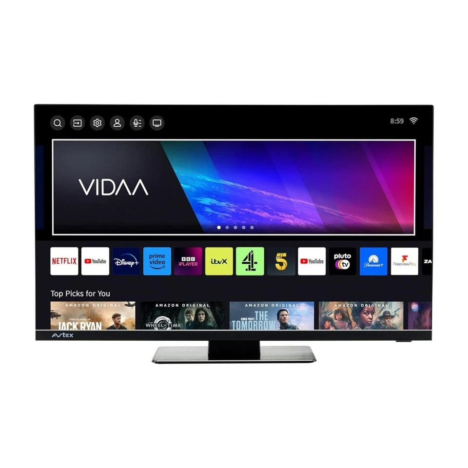 Avtex V219DS 21.5" Full HD Smart TV DVD Satellite Decoder Caravans Motorhomes BT - Image 3 of 4