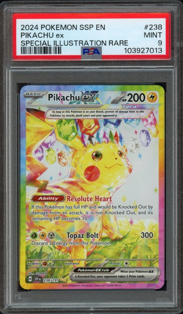 Pokémon TCG Grade 9 Pikachu Individual Collectible Card Game Cards