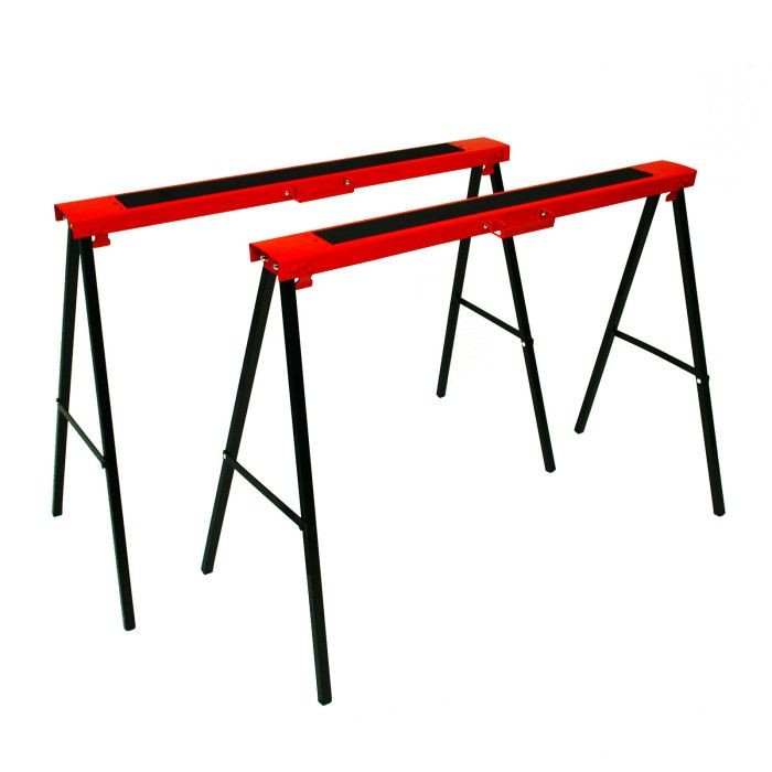 Tréteaux métalliques pliants KB250 d'atelier et garage charge 125kg D21290