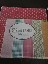American Crafts Spring Basics Easter 12 x 12 Paper Pack Of 6 Brand New