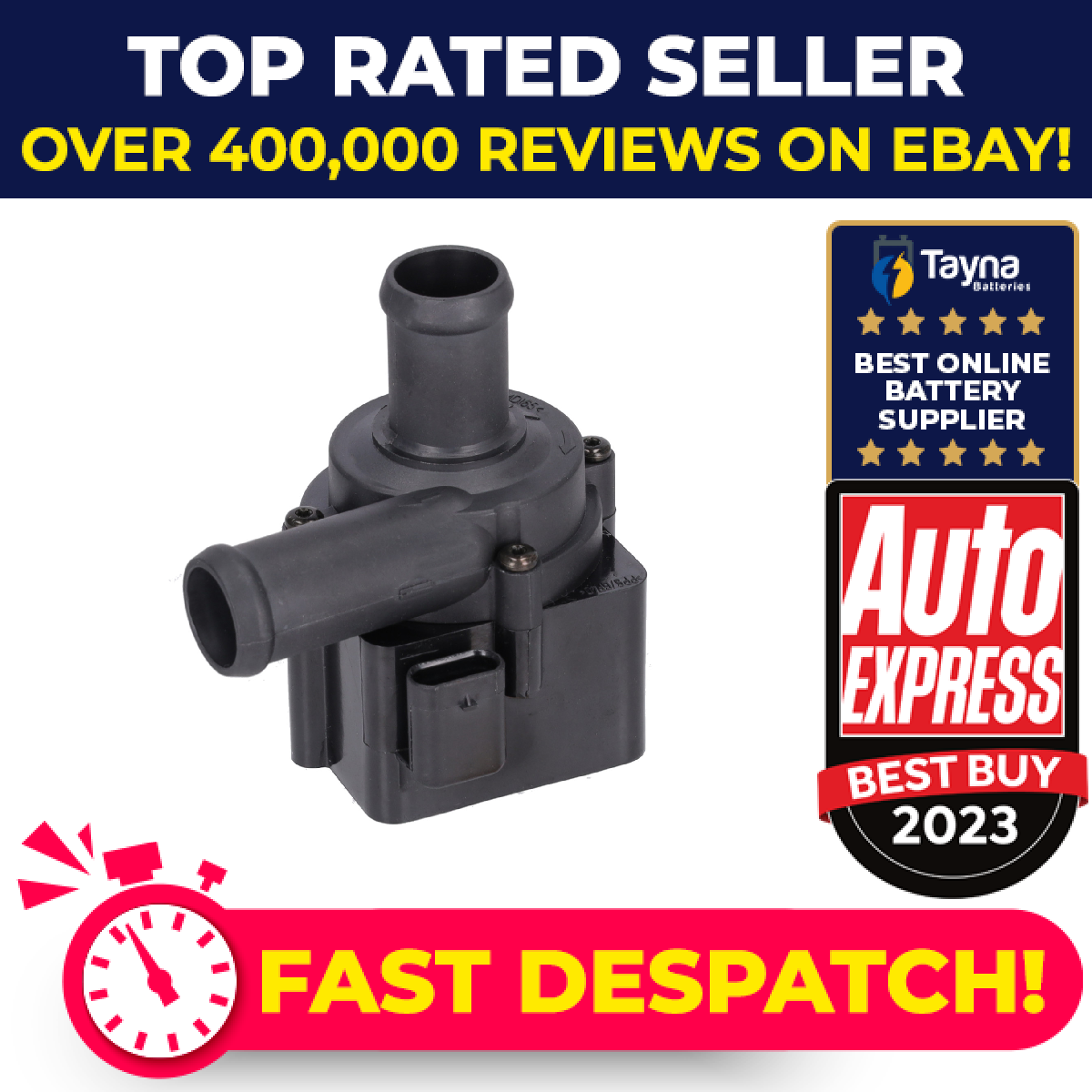 Electric Water Pump fits VW AMAROK 2.0D 10 to 13 059121012A 59121012A VOLKSWAGEN