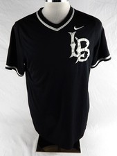 2021 Long Beach State Dirtbags #31 Game Used Black Jersey Baseball L 634