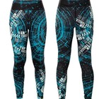 YAKUZA Leggings Electric Rose Slide LEB-21149 Multicolored Bunt Hosen