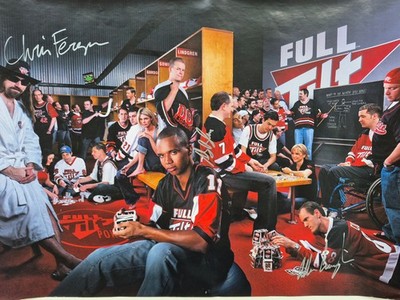 Full Tilt Poker Poster mit original Autogrammen