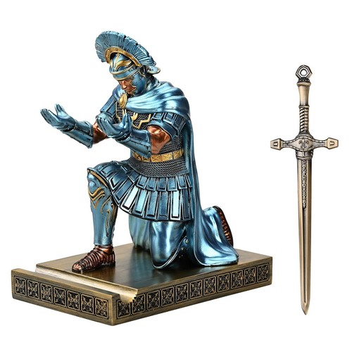 Centurión Capa Guerrero Caballero Soporte para Pluma Teléfono Móvil Soporte Organizadores de Escritorio... - Imagen 1 de 10
