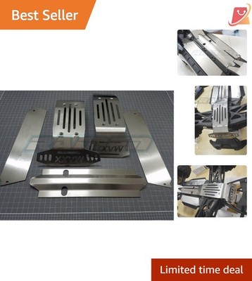 Stainless Steel Chassis Armor Set 5pcs for Traxxas X-Maxx 6S 8S Off-road Vehi...
