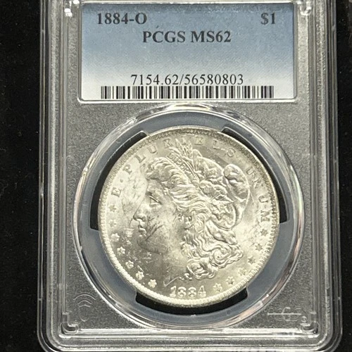 1884 O Morgan Silver Dollar PCGS Ms62