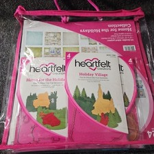 Heartfelt Creations HOME FOR THE HOLIDAYS Paper Stamp Die LOT See Photos 5 Pc