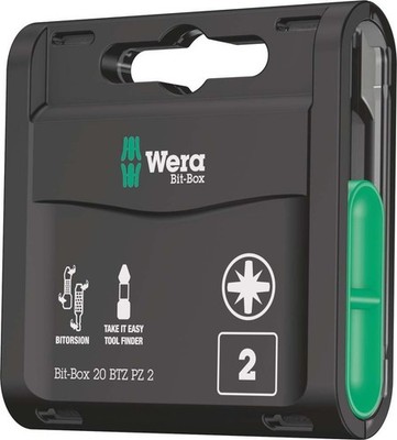 Wera Werk Bit-Box BTZ Bi-Torsion 05057761001 Kreuzschlitzschrauben Bit-Box
