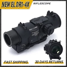 Upgraded 1-4x40 EL-DR Rifle Scope 1-4x Variable Magnification with Red Cross
