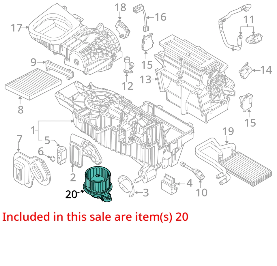 Ford Explorer 2014 calentador aire acondicionado motor OEM 101 k millas - LKQ399870281 Foto 4 de 4