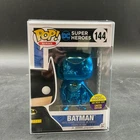 FUNKO POP DC SUPER HEROES SDCC 2017 EXCLUSIVE BLUE CHOME BATMAN #144 LE