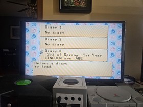 Sony PlayStation 1 PS1 SCPH-5501 Bundle 2Controllers Harvest Moon Memory Card