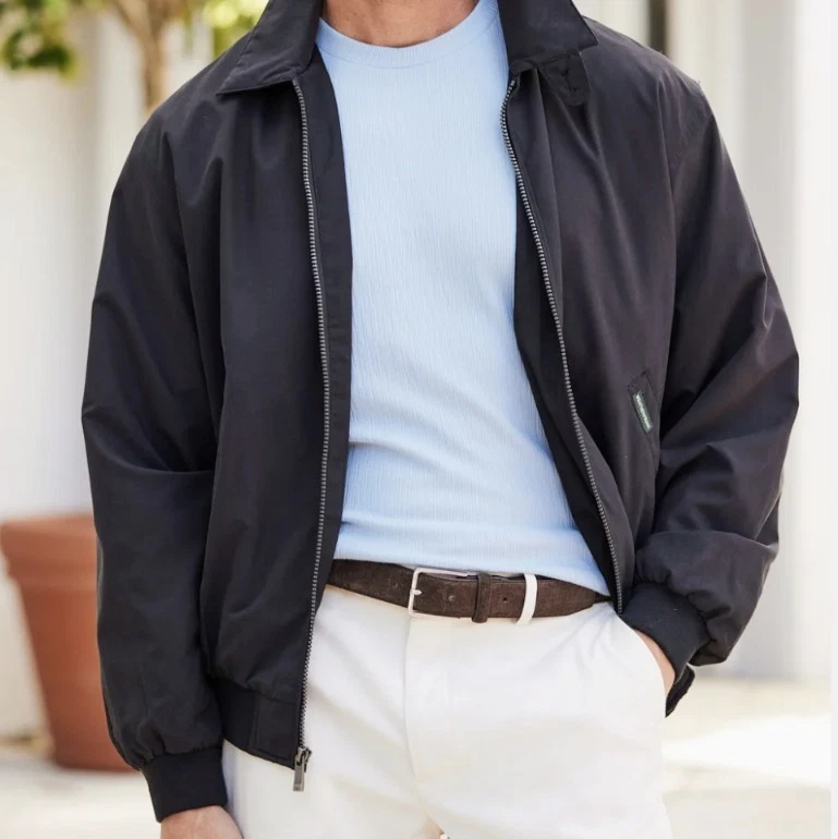 Black Lined Golf jacket Men's XL by Weatherproof 11590 Front Cell Pocket