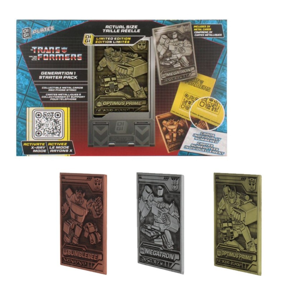 Cartes Metal Transformers premium Digiplate avec présentoir de luxe pour bureau