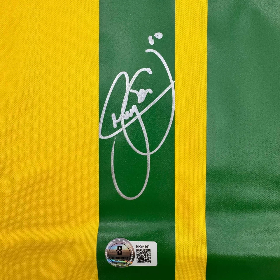 Autographed/Signed Neymar Jr. Brazil Soccer Futbol Jersey Beckett BAS COA - Image 3 of 4