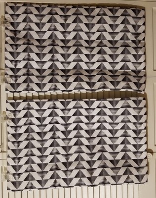 Ambesonne 26x16 Pillow Cases Covers Black White Geometric Print Set Of 2 Zip Up