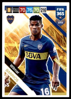 Panini FIFA 365 2019 Adrenalyn XL Wilmar Barrios Boca Juniors Team Mate No.273