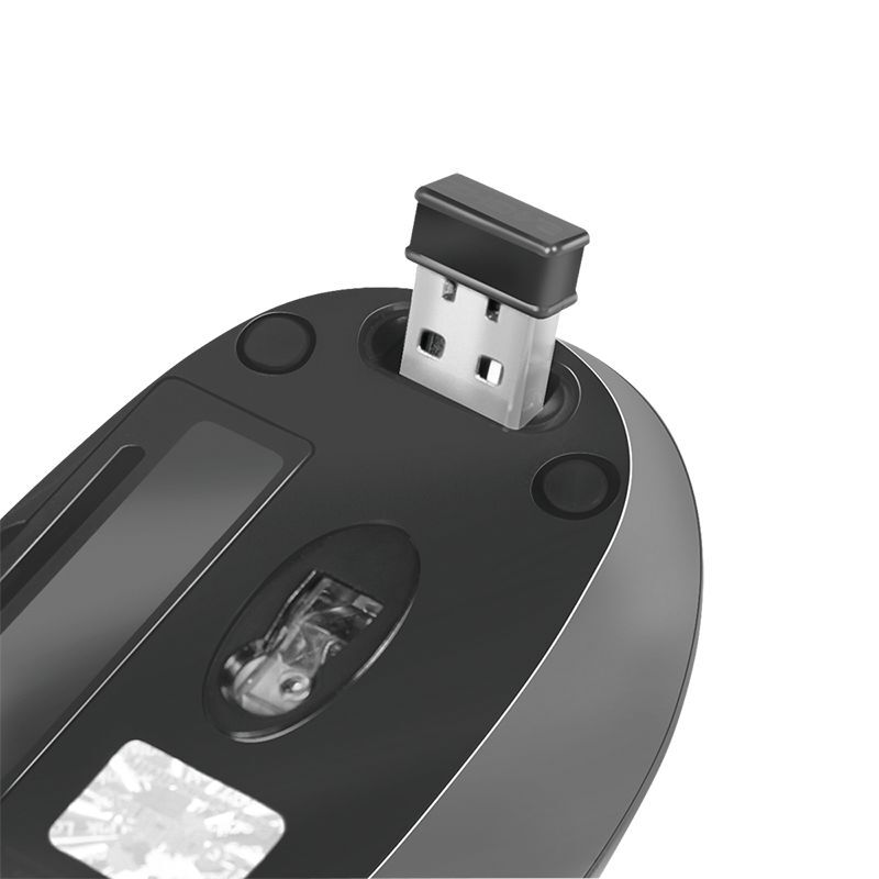 LogiLink ID0069 Optische Mini USB Funk Maus 2.4 GHz mit 3 Tasten schwarz 1000dpi