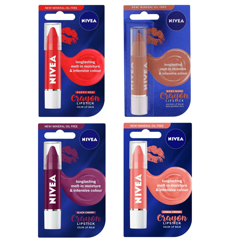 Nivea Crayon Lipstick Colour Lip Balm - choose your colour