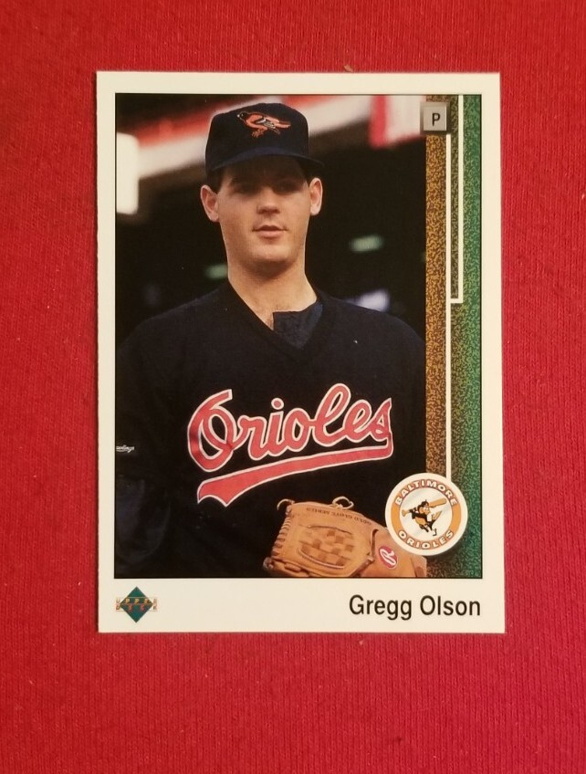 1989 Upper Deck Gregg Olson ROOKIE RC #723 High Series FREE SHIPPING