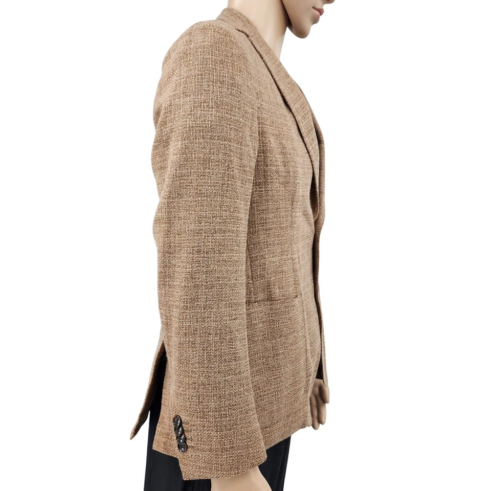 Blazer Zanetti Angelico Giacca tejido tostado, para hombre 38 Foto 3 de 4