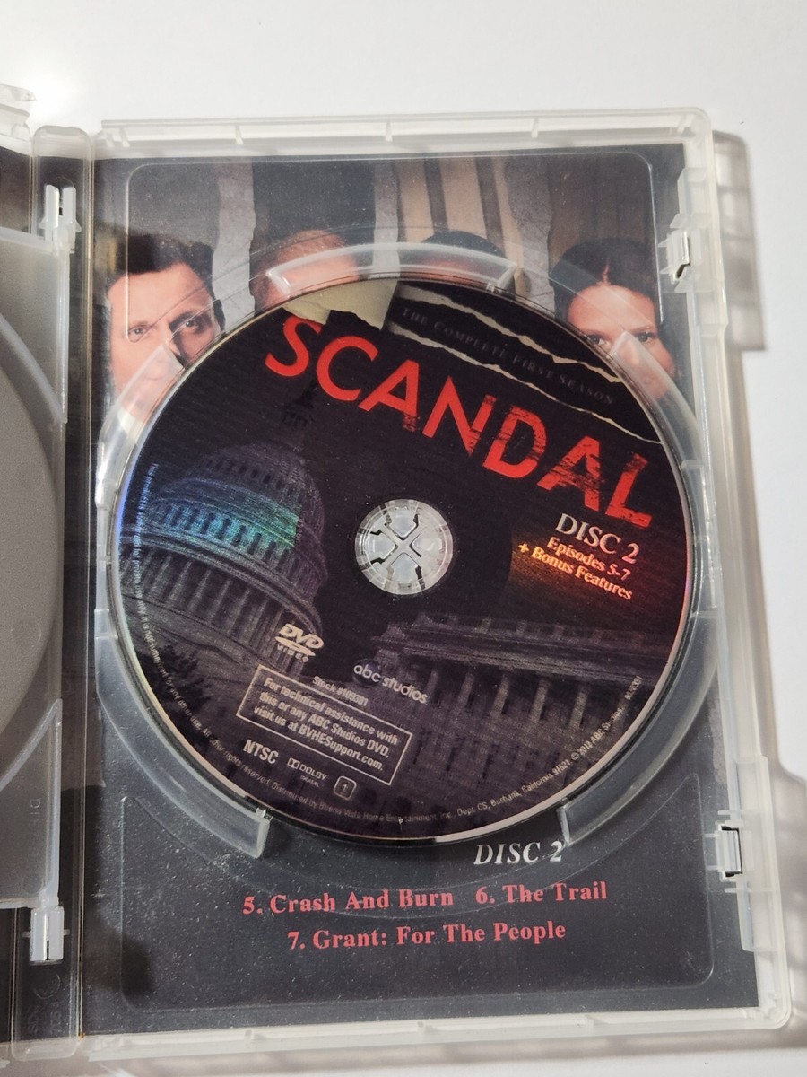 Scandal: The Complete First Season (DVD, ABC) w/Slipcover