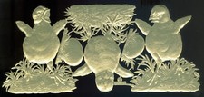 Die cut German Dresden Gold Foil Paper Easter...
