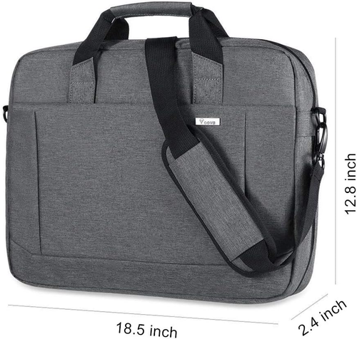 Laptop Bag Case 17 17.3 Inch Computer Sleeve Messenger Bag with Shoulder Strap E - Picture 6 of 12
