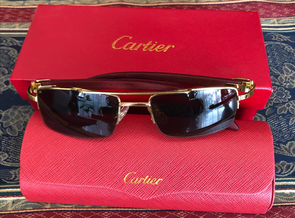 cartier sunglasses wood