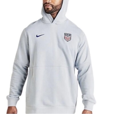 NEW Nike Men's Team USA Soccer White Hooded Hoodie