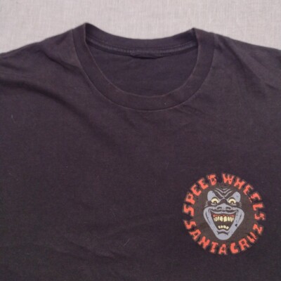 Santa Cruz Skateboards Speed Wheels Screaming Hand T Shirt Small