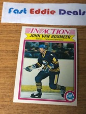 O-PEE-CHEE NHL HOCKEY 1982-83 JOHN VAN BOXMEER IN ACTION CARD 37 BUFFALO SABRES