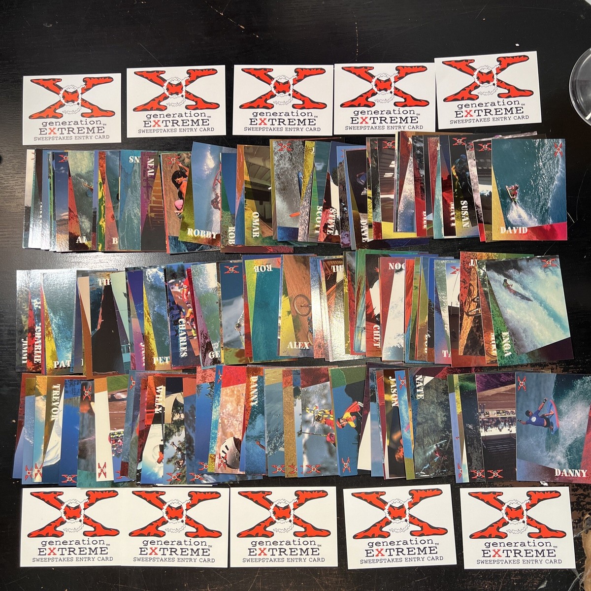 Generation Extreme Sports 1994 Trading Cards NEAR Complete Set Lot