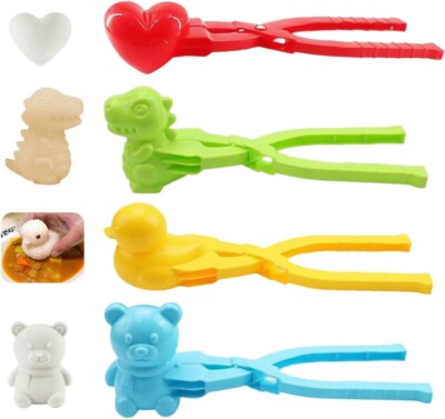 4x Duck Rice Mold  DIY 3D Animal Heart Shapes Sushi Rice Molds for Sushi Making