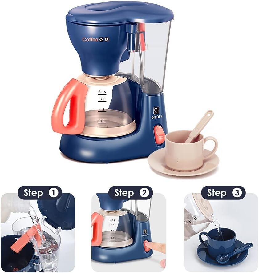 Jouet Cuisine Enfant Kit Cuisine Enfant DeAO - Mixer, Blender, Grille-pain Avec Effets Lumineux