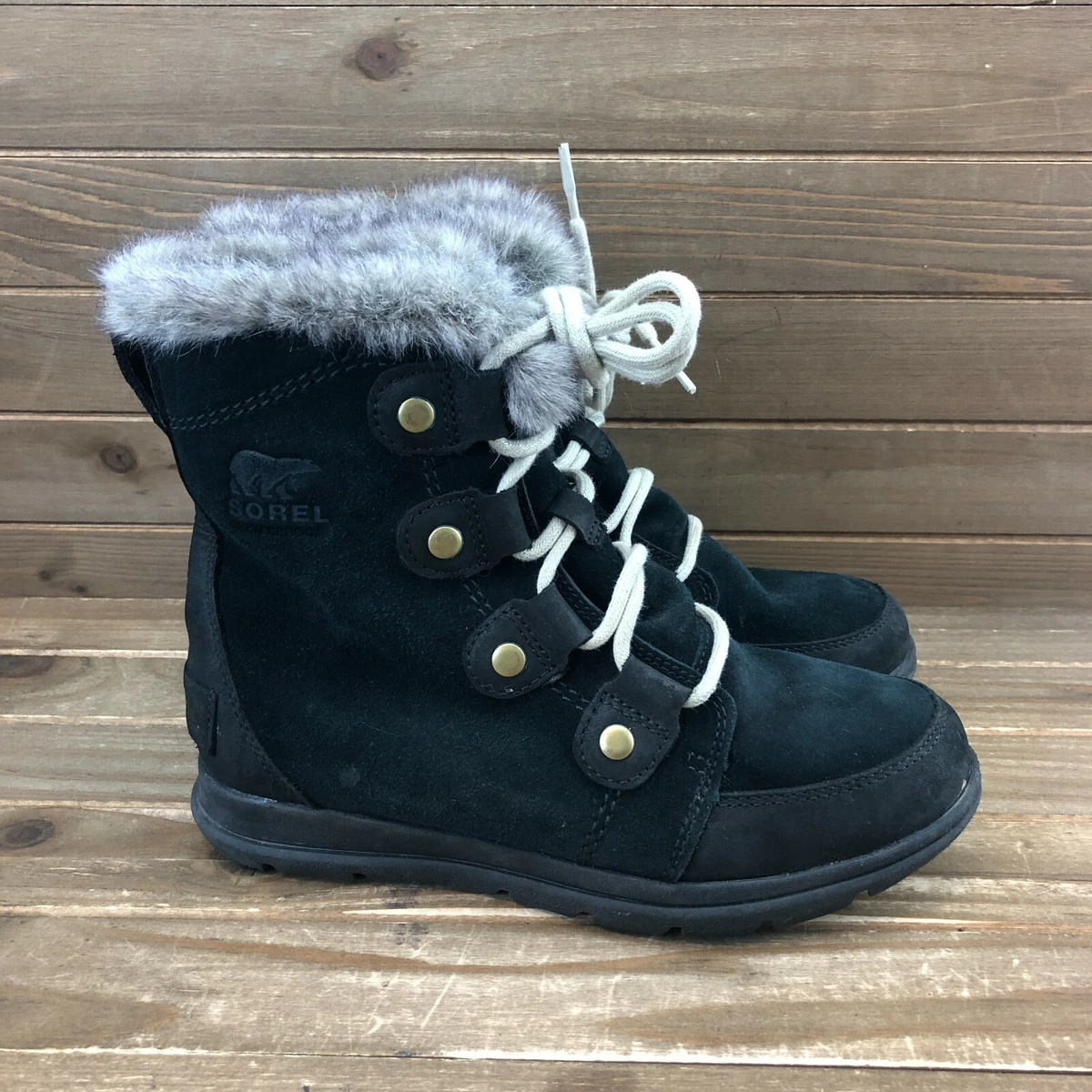 Sorel explorer joan snow boots black 2025