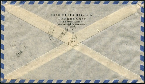 Argentina Buenos Aires to Switzerland Airmail Cover 1956 Latin America Postage - Picture 2 of 2