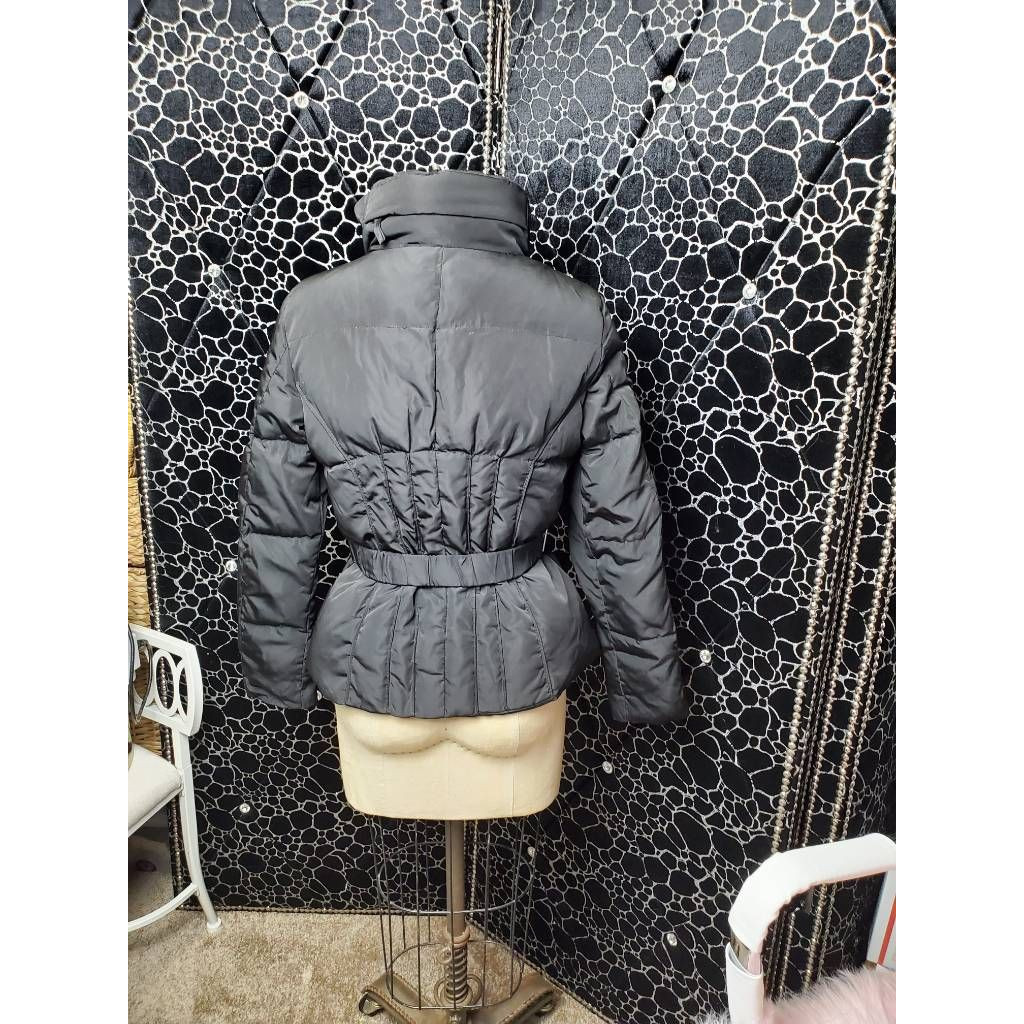 Zara Basic Womens Puffer Jacket Black Full Zipper… - image 4