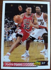 SCOTTIE PIPPEN, 1992-93 UPPER DECK #133,  BULLS