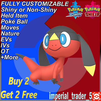 Pokémon Sword and Shield   Shiny Helioptile   W/ Best 6IV Customizable